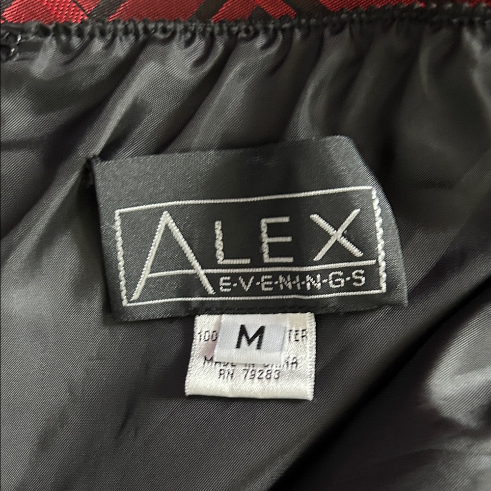 Alex Evenings Plaid Print Formal Maxi Skirt Size M - Picture 6 of 9
